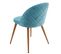 6x Chaise De Salle à Manger Hwc-d53 En Velours Bleu Turquoise