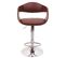 Tabouret De Bar Hwc-a47b Bois Simili Cuir Marron