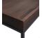 Table Basse Hwc-k71 Métal 46x110x60cm Brun Foncé