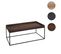 Table Basse Hwc-k71 Métal 46x110x60cm Brun Foncé