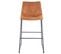 2x Tabouret De Bar Hwc-d70 Tissu Vintage Imitation De Daim