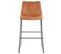 2x Tabouret De Bar Hwc-d70 Tissu Vintage Imitation De Daim