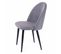 4x Chaise De Salle À manger Hwc-d73, Chaise De Cuisine, Tissu/textile ~ Gris Foncé