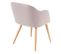 2x Chaise De Salle à Manger Hwc-d71 Tissu Couleur Crème-beige