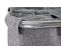 Collecteur De Linge Sale Hwc-c34 2 Compartiments 54x52x32cm 89l Gris