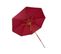 Parasol En Bois Hwc-c57, Polyester/bois 14kg, Corde Ronde Ø3m Antichocs ~ Bordeaux