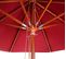 Parasol En Bois Hwc-c57, Polyester/bois 14kg, Corde Ronde Ø3m Antichocs ~ Bordeaux