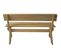 Banc De Jardin Hwc-l66 Bois Massif 148cm Naturel