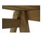 Banc De Jardin Hwc-l66 Bois Massif 148cm Naturel