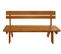 Banc De Jardin Hwc-l66 Bois Massif 148cm Miel