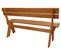 Banc De Jardin Hwc-l66 Bois Massif 148cm Miel