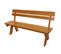 Banc De Jardin Hwc-l66 Bois Massif 148cm Miel