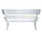 Banc De Jardin Hwc-l66bois Massif 148cm Blanc