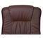 Fauteuil Relax M56 Avec Pouf Similicuir Bois D'eucalyptus Rouge-brun