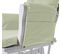 Fauteuil Relax Hwc-c76 Tissu Vert Clair Monture Blanche