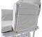 Fauteuil Relax Hwc-c76 Tissu Gris Clair Monture Blanche