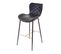 2x Tabouret De Bar Hwc-e55 Vintage Haubans Dorés Similicuir Noir