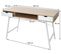 Bureau Hwc-e92, Table D'ordinateur, Structure 3d 120x60 cm Brun Naturel, Blanc