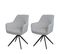 Lot De 2 Chaises De Salle à Manger Hwc-l79 Tissu/textile Crème-beige