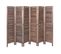 Paravent Hwc-g30 Shabby Chic 170x240cm Marron