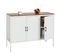 Buffet Hwc-l84 90x120x40cm Mélaminé Blanc