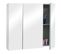 Armoire De Salle De Bain Avec Miroir Hwc-b19b 70x80x16cm Gris