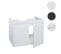 Meuble Sous-lavabo Hwc-l86 2 Portes 48x59x46cm Blanc