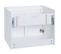 Meuble Sous-lavabo Hwc-l86 2 Portes 48x59x46cm Blanc