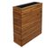 Jardinière Hwc-l21 Carré 77x63x23cm Outdoor Acacia Bois Mvg-certifié Brun