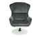 Fauteuil Relax Hwc-e52 Velours Similicuir Gris Foncé