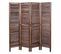 Paravent Hwc-g30 Shabby Chic 170x160cm Marron