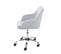 Chaise De Bureau Hwc-f82 Pivotant Design Rétro Velours Gris