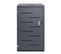 Enveloppement Pour Poubelle Hwc-e83, Combinable, 120l ~ Acier Anthracite