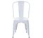 4x Chaise De Bistro Hwc-a73, Chaise Empilable, Métal, Design Industriel ~ Blanc