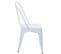4x Chaise De Bistro Hwc-a73, Chaise Empilable, Métal, Design Industriel ~ Blanc