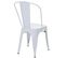 4x Chaise De Bistro Hwc-a73, Chaise Empilable, Métal, Design Industriel ~ Blanc