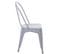 4x Chaise De Bistro Hwc-a73, Chaise Empilable, Métal, Design Industriel ~ Gris