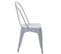 2x Chaise De Bistro Hwc-a73, Chaise Empilable, Métal, Design Industriel ~ Gris