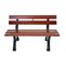 Banc De Jardin, Banquette En Bois, Hwc-f96, Fonte ~ 3 Places, 170cm Marron