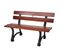 Banc De Jardin, Banquette En Bois, Hwc-f96, Fonte ~ 3 Places, 170cm Marron