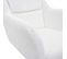 Lot De 6 Chaises De Salle à Manger Hwc-k33 Auto-position Tissu/textile Bouclé-blanc