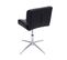 Chaise De Bureau Hwc-h42 Similicuir Noir Pied Chromé