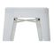 2x Tabouret Hwc-a73, Métal, Style Industriel, Empilable ~ Blanc