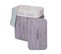 Panier à Linge Hwc-c21 63x55x34cm 100l Gris Bleu