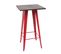 Table Haute Hwc-a73 Métal 107x60x60cm Rouge