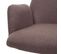 Chaise De Salle À  Manger Hwc-h71 Tissu Textile Acier Brun