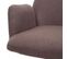 Chaise De Salle À  Manger Hwc-h71 Tissu Textile Acier Brun