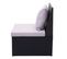 2x Fauteuil De Jardin En Polyrotin Hwc-g16, Gastronomie ~ Noir, Coussin Gris Clair