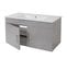 Meuble Sous-lavabo Hwc-d16 Brillant 90cm Gris