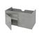 Meuble Sous-lavabo Hwc-d16 Brillant 90cm Gris